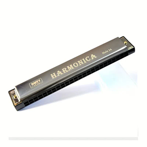 ساز دهنی مدل هارمونیکا 24 سوراخ مشکی Harmonica 24-hole -اسباب بازی